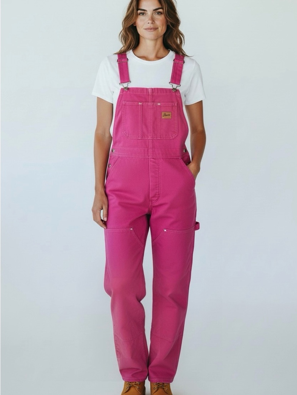 Berne magenta insulated workwear bib adjustable shoulder straps overalls. SZ XL